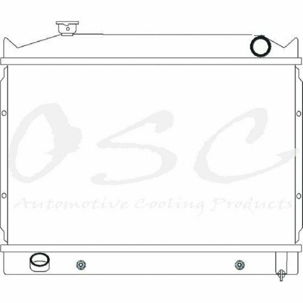 One Stop Solutions 89-93 Maz Pu 2Wd/4Wd At/Mt 4Cy 2600Cc Radiator, 1424 1424